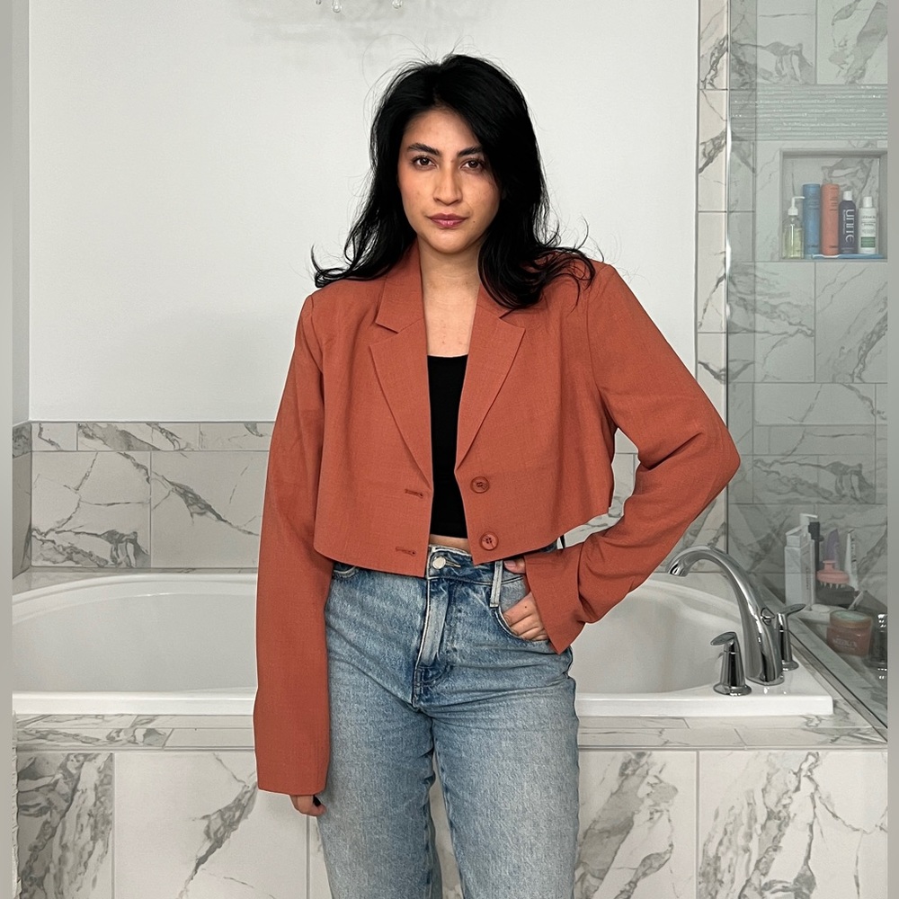 WeWoreWhat cropped blazer